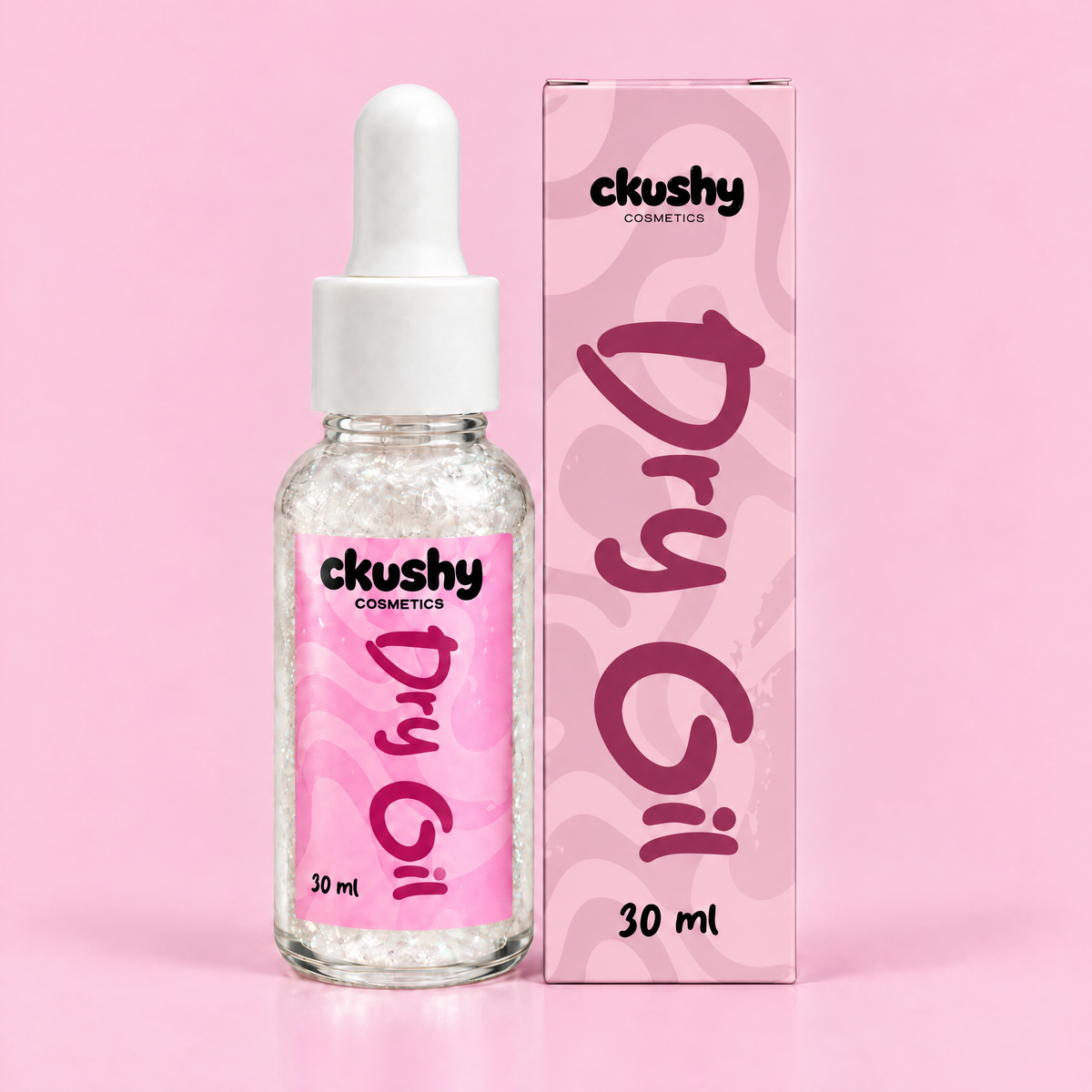 Ckushy Dry Oil Silver with box
