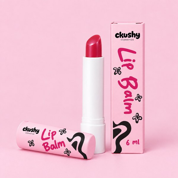 Ckushy Lip Balm Cherry Red with box